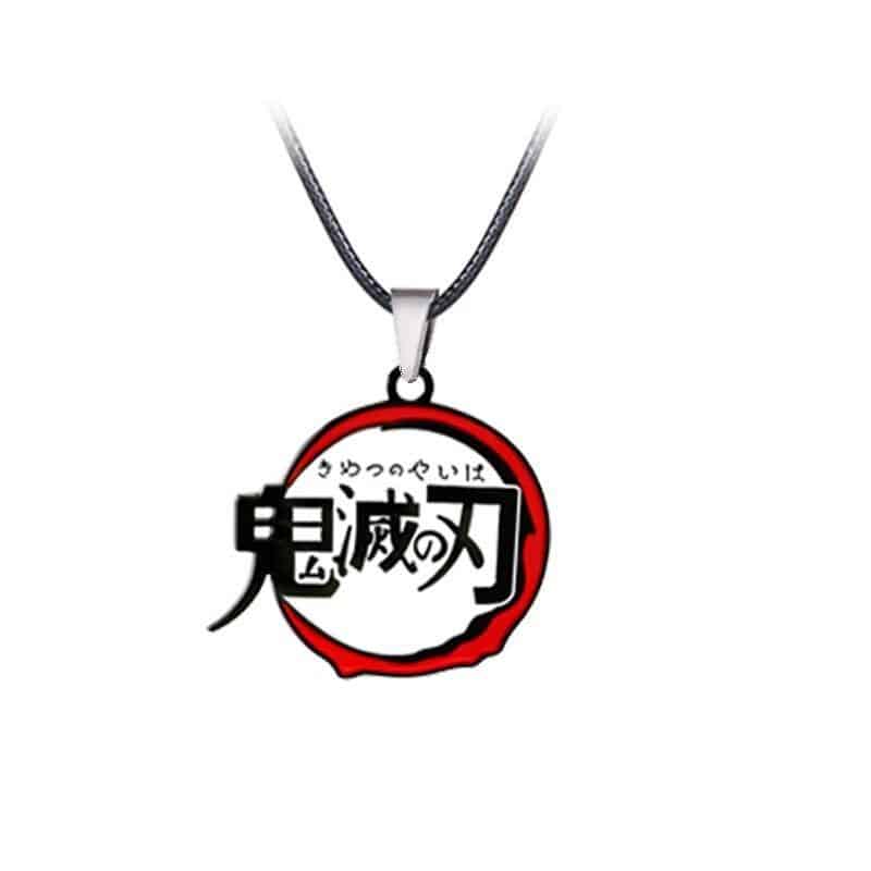 Japanese Logo Necklace Kimetsu No Yaiba Merch