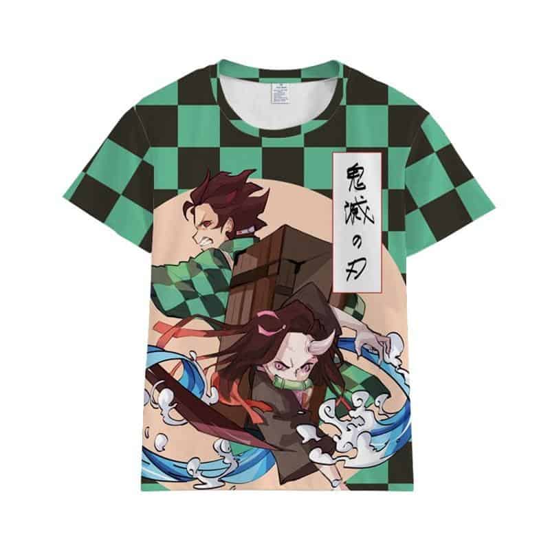 Tanjiro And Nezuko Kamado Shirt Kimetsu No Yaiba Merch