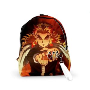 Demon Slayer Backpack Br Rengoku Flame Pillar Official Merchandise