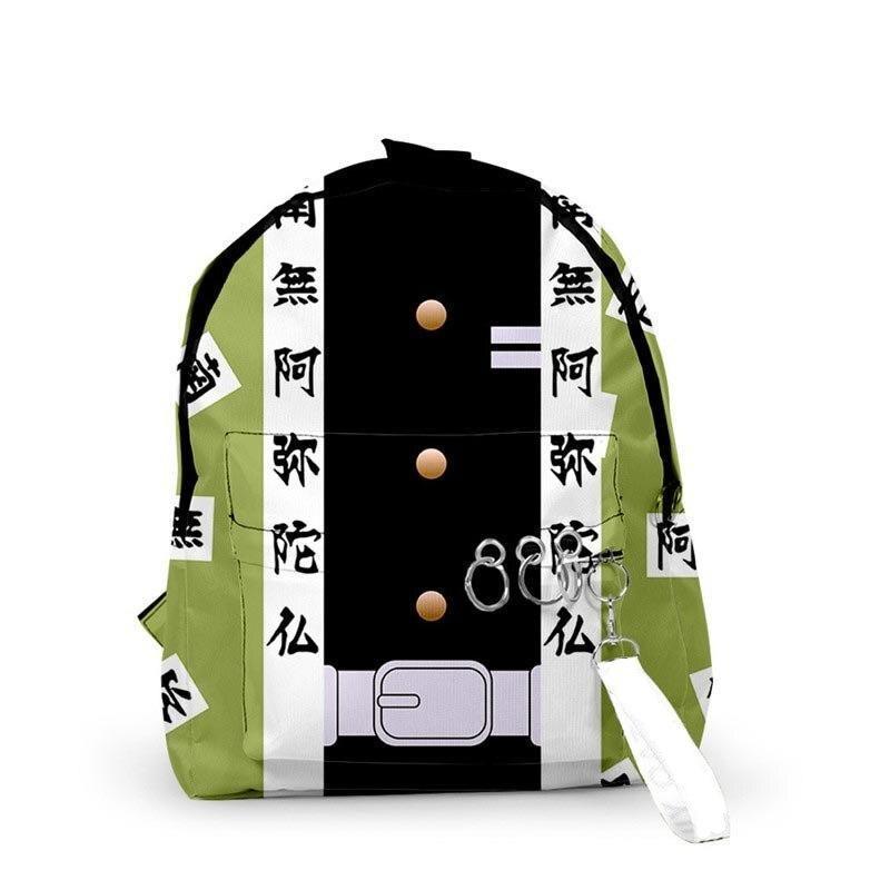 Himejima Gyomei Pattern Backpack Kimetsu No Yaiba Merch