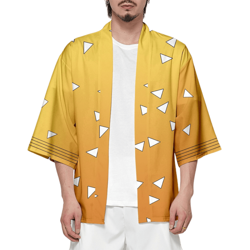 Demon Slayer Kimono Zenitsu Pattern