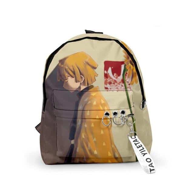 Zenitsu Anime Backpack Kimetsu No Yaiba Merch