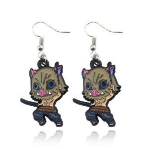 Demon Slayer Earrings Anime Character Inosuke Design